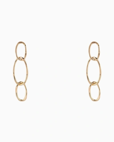 Federica Tosi Bolt Chain Earrings In Gold