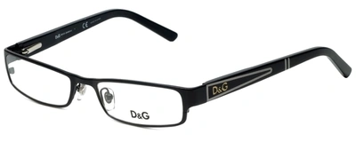 Dolce & Gabbana Clear Demo Lens Rectangular Unisex Eyeglasses Dd5043 064 52 In Black