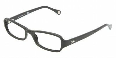 Dolce & Gabbana Transparent Rectangular Eyeglasses Dd1201 501 52 In Black