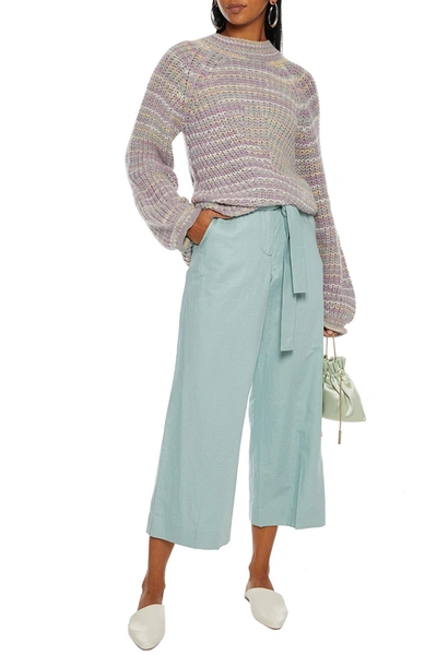 Nicholas Maliya Marled Alpaca-blend Jumper In Grey