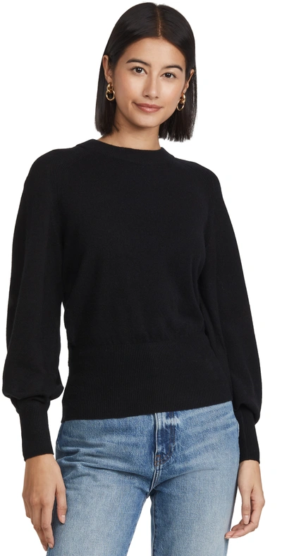 A.l.c Layla Cutout Wool And Cashmere-blend Sweater In Black
