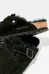 Birkenstock Shearling Boston Clog In Black