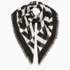 Valentino Cashmere And Silk Logo-jacquard Scarf In White