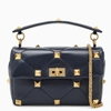 VALENTINO GARAVANI NAVY ROMAN STUD THE SHOULDER LARGE BAG,WW2B0I60BSF-J-VALE-M30