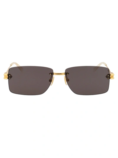 Bottega Veneta Eyewear Rectangle In Gold