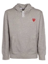 COMME DES GARÇONS PLAY COMME DES GARÇONS PLAY LOGO HEART EMBROIDERED HOODIE