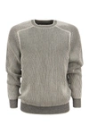 SEASE SEASE DINGHY - RIBBED CASHMERE REVERSIBLE CREW NECK SWEATER