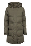 Woolrich Alsea Puffy Parka Down Jacket In Dark Green