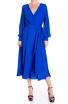 Meghan La Lilypad Midi Dress In Royal