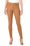 Liverpool Los Angeles Abby Coated High Waist Skinny Jeans In Tuscan Yellow