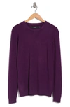 X-ray Crew Neck Knit Sweater In Eggplant