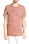 Ag Theo Slim Fit Hemp & Organic Cotton Crewneck T-shirt In Sunbaked Dried Sumac