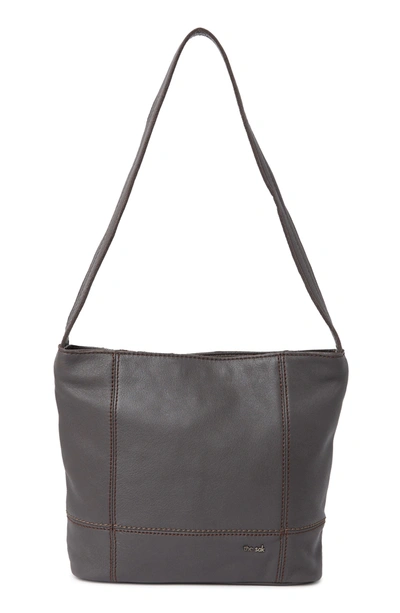 The Sak Leather Hobo Bag In Slate