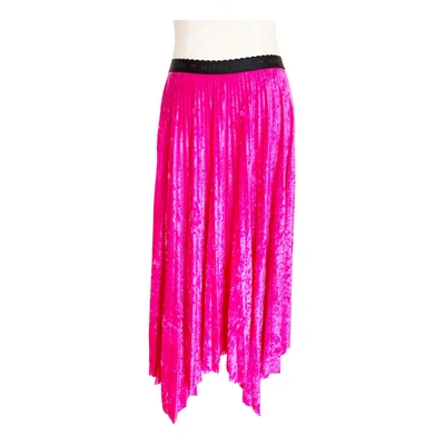 Pre-owned Marine Serre Mid-length Skirt In Pink