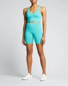 Alo Yoga High-waist Active Biker Shorts In True Navy