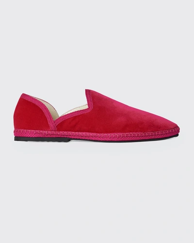 The Row Kid's Friulane Velvet Slippers, Toddlers/kids In Pink