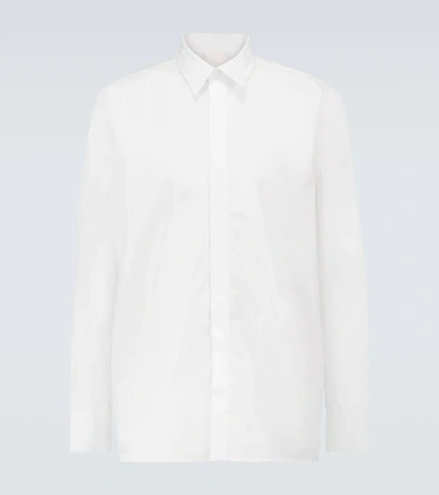 Givenchy Long-sleeved Cotton Shirt In White