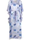 TEMPERLEY LONDON DAHLIA KAFTAN SILK DRESS