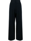 PRINGLE OF SCOTLAND HIGH-WAIST WIDE-LEG KNITTED TROUSERS