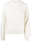 PRINGLE OF SCOTLAND WOOL-CASHMERE HOODED JUMPER