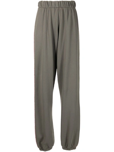 Liberal Youth Ministry Crystal-stripe Track Trousers In Grey