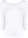 WOLFORD CORDOBA SCOOP-NECK TOP