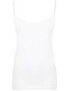 Wolford Aurora Hawaii White Jersey Camisole Top In Multi-colored