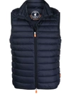 Save The Duck D82410m Giga12 Padded Gilet Jacket In Blue