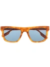 Montblanc Tortoiseshell-effect Square-frame Sunglasses In Brown