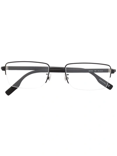 Montblanc Rimless Eyeglass Frames In Black