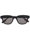Montblanc Tinted Square-frame Sunglasses In Black