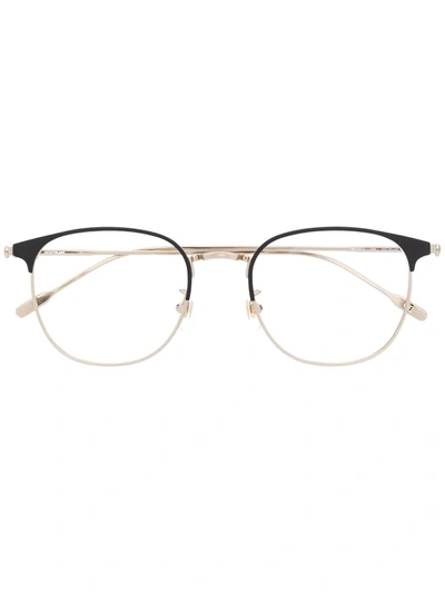 Montblanc Horn-rimmed Eyglass Frames In Gold