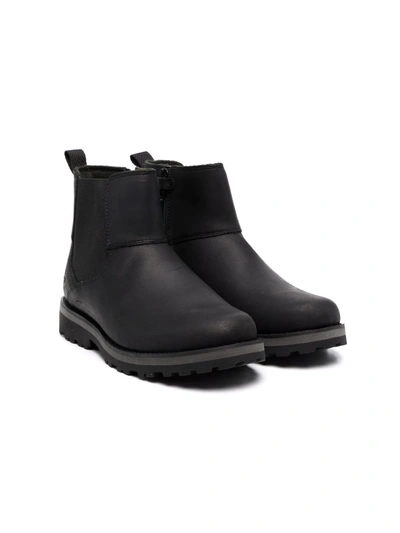 Timberland Kids' Leather Chelsea Boots In Black