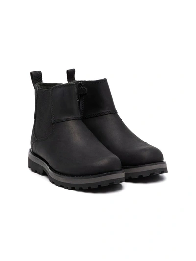 Timberland Kids' Leather Chelsea Boots In Black