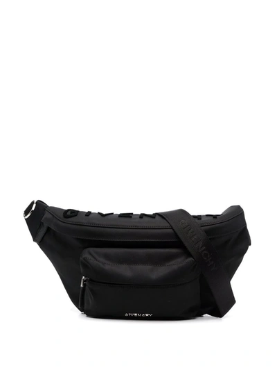 Givenchy Logo标牌腰包 In Black
