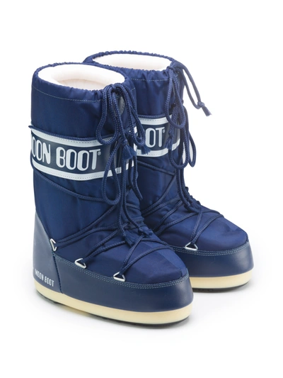 Moon Boot Kids Boots In Blue