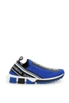 Dolce & Gabbana Men's Sorrento Logo-stripe Sock Sneakers In Mixed Colours