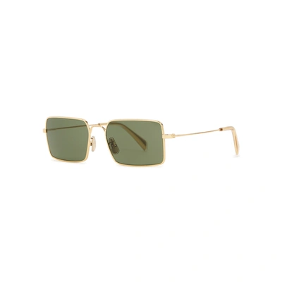 Celine Gold-tone Square-frame Sunglasses