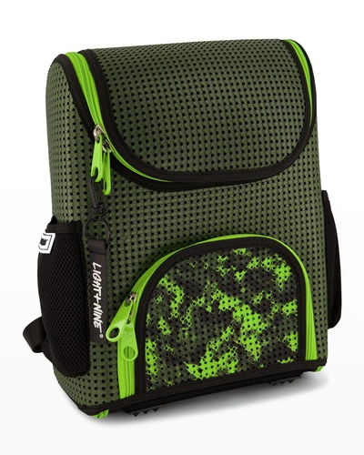 Light+nine Kid's Student Featherweight Silicone Backpack In Green