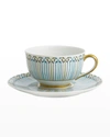 HAVILAND & PARLON JARDIN TEACUP & SAUCER SET,PROD232290137