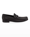 Men's Grandioso Grained Calfskin Gancini Loafer