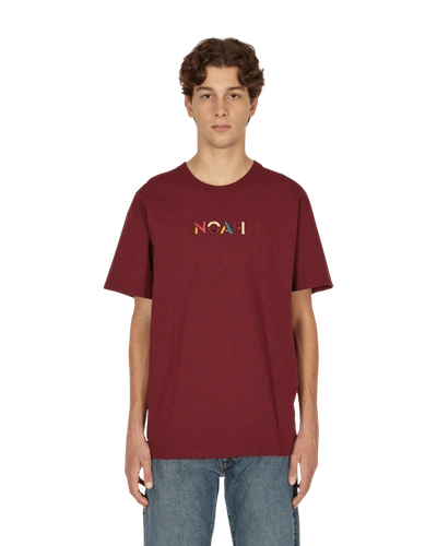 Noah Sign T-shirt In Brown