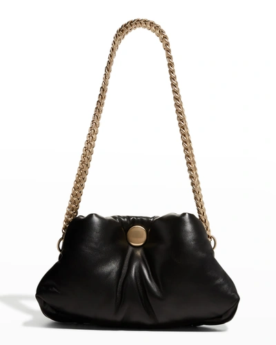 Proenza Schouler Puffy Chain Tobo Leather Shoulder Bag In Black