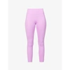 Girlfriend Collective Womens Lilac Compressive 7/8 High-rise Stretch-recycled Polyester Leggings S