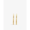 Monica Vinader Disco 18ct Yellow Gold-plated Vermeil Sterling-silver Large Hoop Earrings In Gold