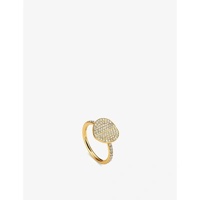 Bucherer Fine Jewellery B Dimension 18ct Yellow-gold And 0.73ct Brilliant-cut Diamond Ring In Yellow Gold