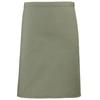 Premier Ladies/womens Mid-length Apron (pack Of 2) (sage) (one Size) In Grey