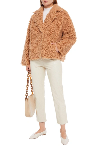 Stand Studio Faux Shearling Jacket In Brown