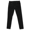 Neil Barrett Men's Distressed Slim Jeans In Black