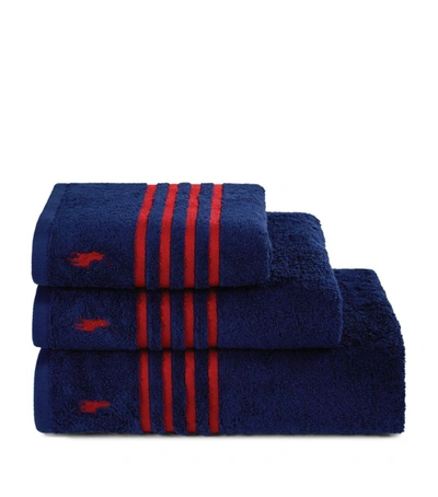 Ralph Lauren Travis Hand Towel (50cm X 100cm) In Navy